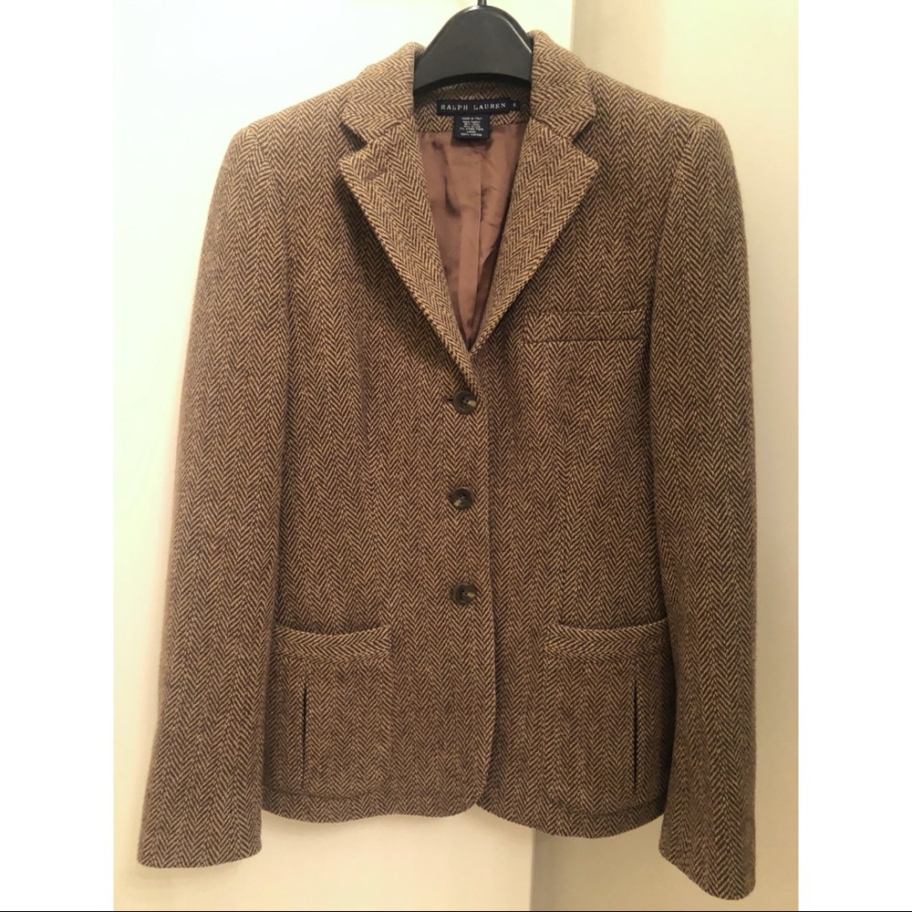 Ralph lauren herringbone blazer